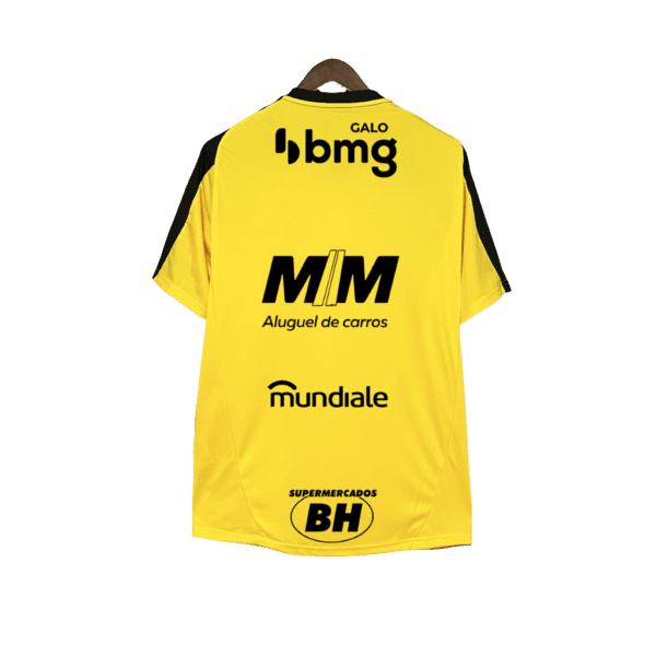 Camisa Atlético Mineiro 25/26 Amarelo Treino - Todos os Patrocínios - Versão Torcedor - Imagen 2
