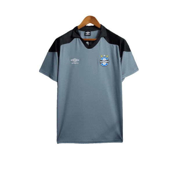 Camisa Grêmio 23/24 Treino - Cinza - Versão Torcedor