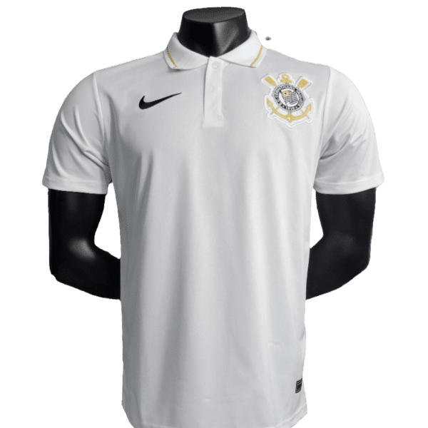 Camisa Corinthians 23/24 Edição Polo - Branco - Versão Torcedor