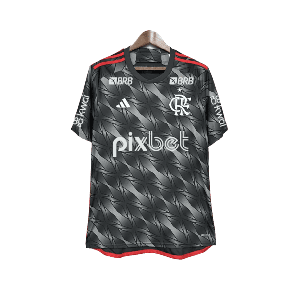 Camisa Flamengo 24/25 III Third - Todos os Patrocínios - Versão Torcedor