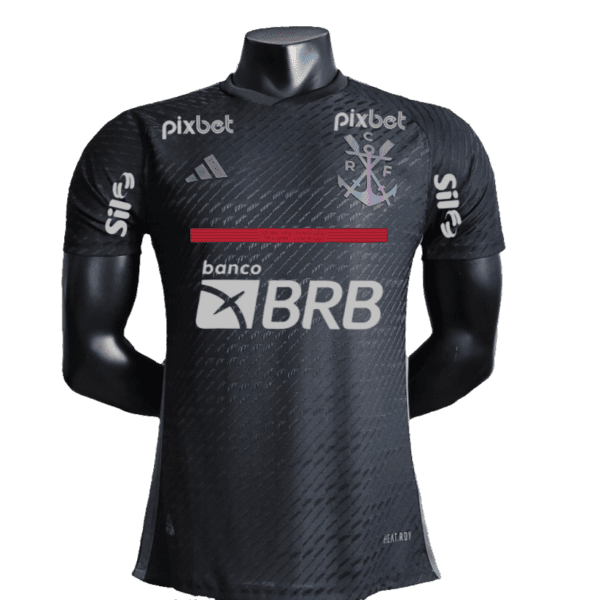 Camisa Flamengo 23/24 III Third - Todos os Patrocínios - Versão Jogador