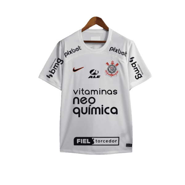 Camisa Corinthians 23/24 I Home - Todos os Patrocínios - Versão Torcedor