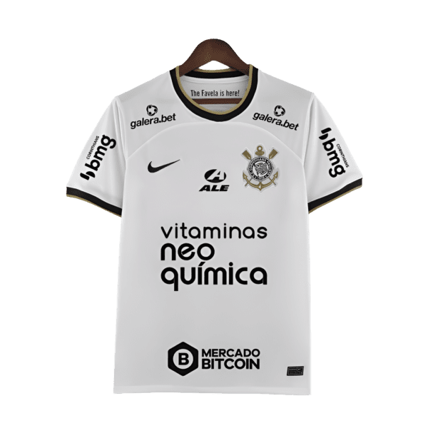 Camisa Corinthians 22/23 I Home - Todos os Patrocínios - Versão Torcedor