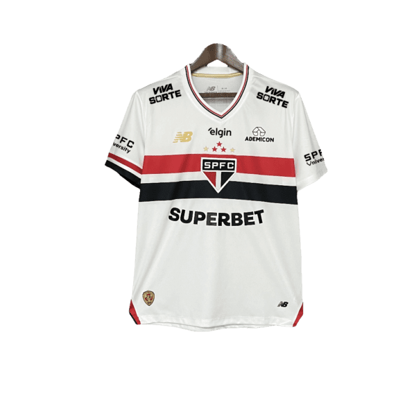 Camisa São Paulo 25/26 I Home - Todos os Patrocínios - Versão Torcedor