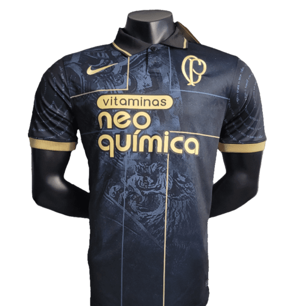 Camisa Corinthians 23/24 Edição Polo - Preto - Versão Torcedor
