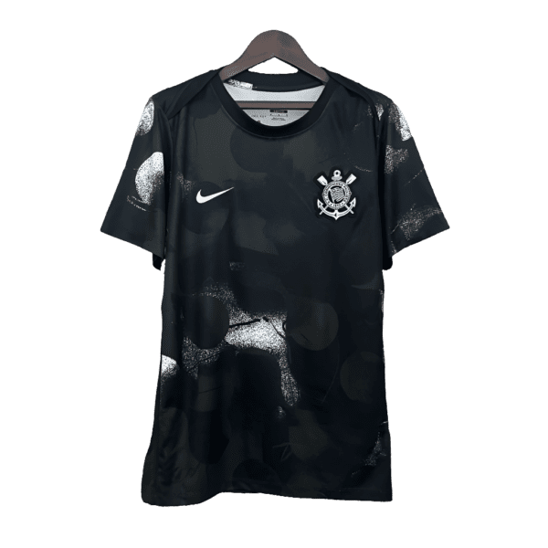 Camisa Corinthians 25/26 Treino - Preto - Versão Torcedor
