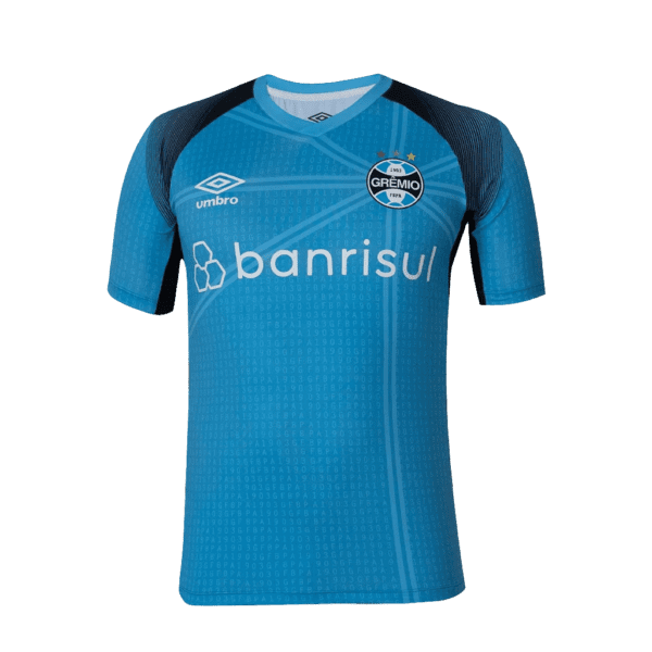 Camisa Grêmio 23/24 Pré-Jogo - Azul - Versão Torcedor