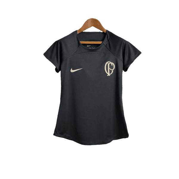 Camisa Corinthians 22/23 Treino - Preto - Feminina