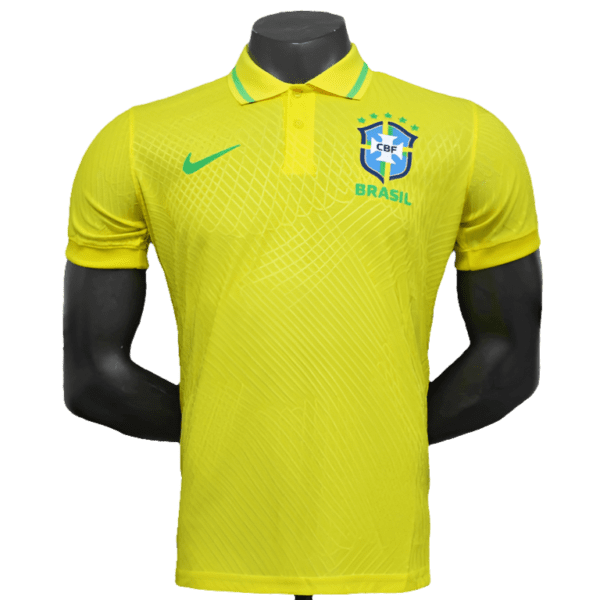 Camisa Brasil 25/26 Edição Polo - Amarelo - Versão Jogador