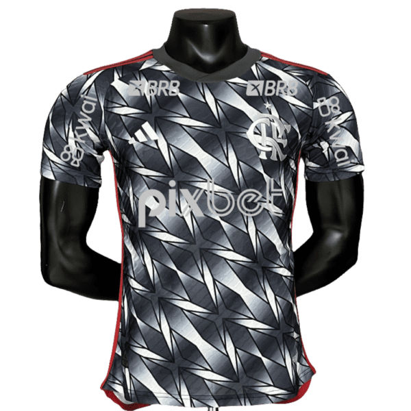 Camisa Flamengo 24/25 III Third - Todos os Patrocínios - Versão Jogador