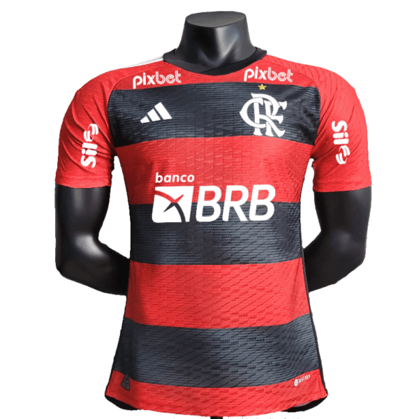 Camisa Flamengo 23/24 I Home - Todos os Patrocínios - Versão Jogador