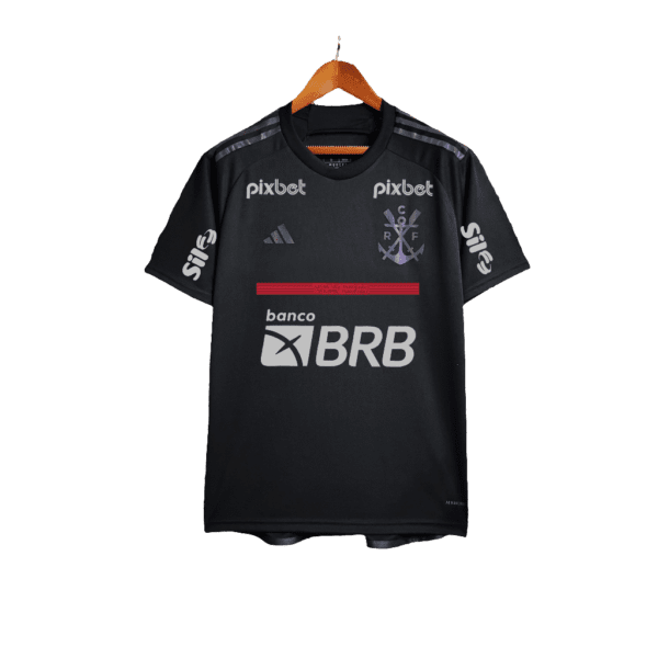Camisa Flamengo 23/24 III Third - Todos os Patrocínios - Versão Torcedor