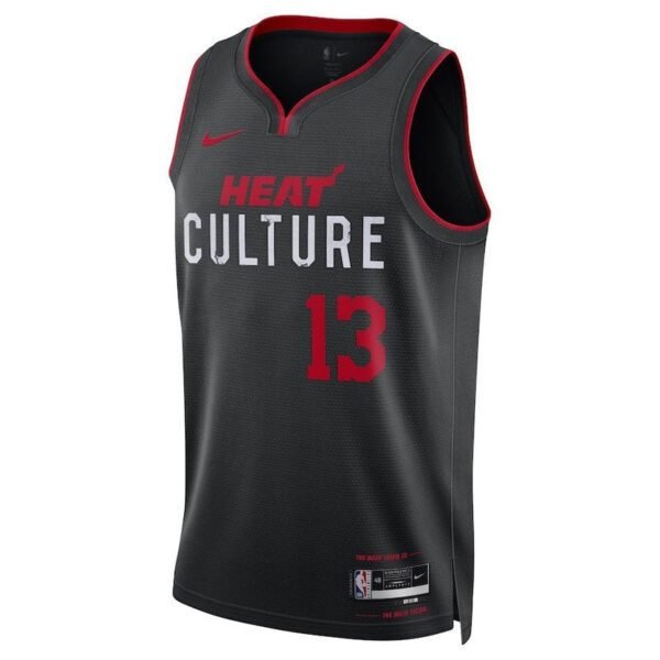Camisa NBA Bam Adebayo - Miami Heat - 23/24 - Preto - Edição Cidade - Imagen 2