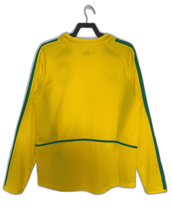 Camisa Brasil 2002 I Home - Versão Retrô Manga Longa - Imagen 2