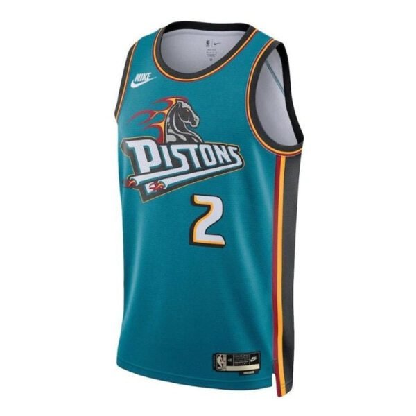 Camisa NBA Cade Cunningham - Detroit Pistons - 2023 Azul Petróleo - Edição Clássica - Imagen 2