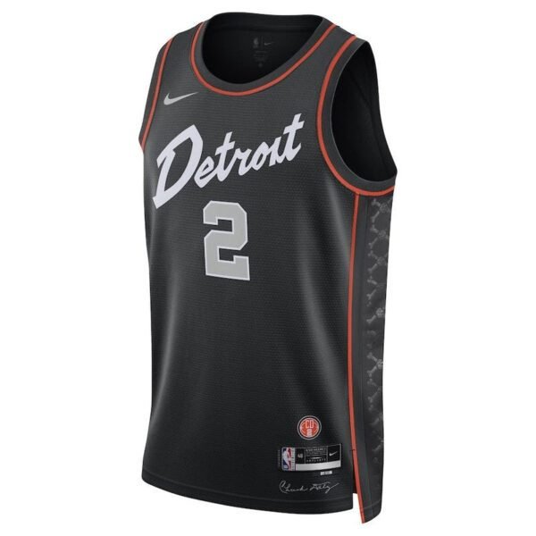 Camisa NBA Cade Cunningham - Detroit Pistons - 23/24 - Preto - Edição Cidade - Imagen 2