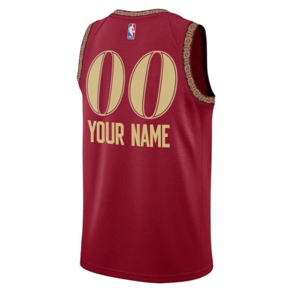 Camisa NBA - Cleveland Cavaliers - 23/24 - Bordô - Edição Cidade - Imagen 2