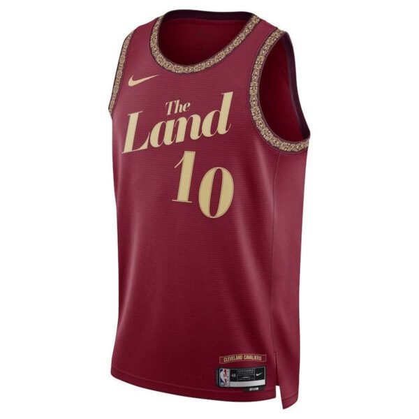 Camisa NBA Darius Garland - Cleveland Cavaliers - 23/24 - Bordô - Edição Cidade - Imagen 2