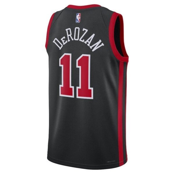 Camisa NBA DeMar DeRozan - Chicago Bulls - 23/24 - Preto - Edição Cidade - Imagen 3