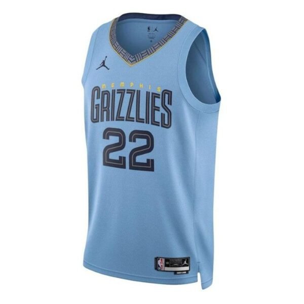 Camisa NBA Desmond Bane - Memphis Grizzlies - 2023 Edição de Impacto - Azul Claro - Imagen 2