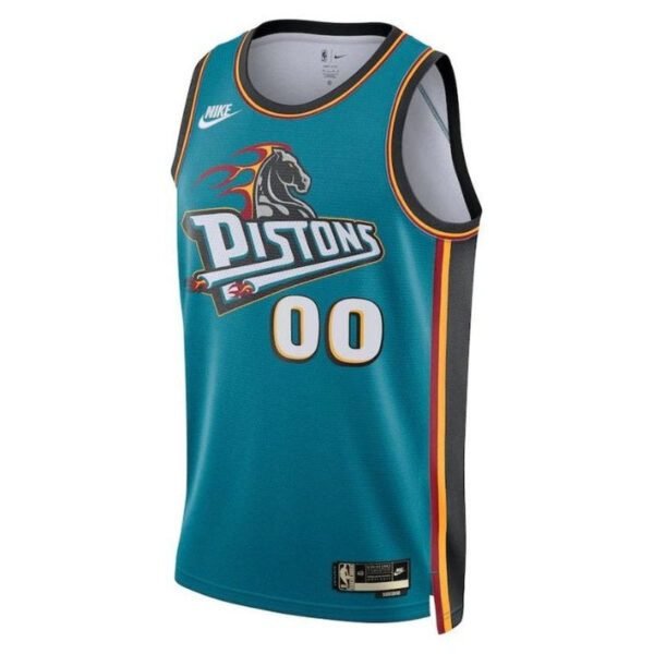 Camisa NBA - Detroit Pistons - 2023 - Edição Clássica - Azul Petróleo - Imagen 2