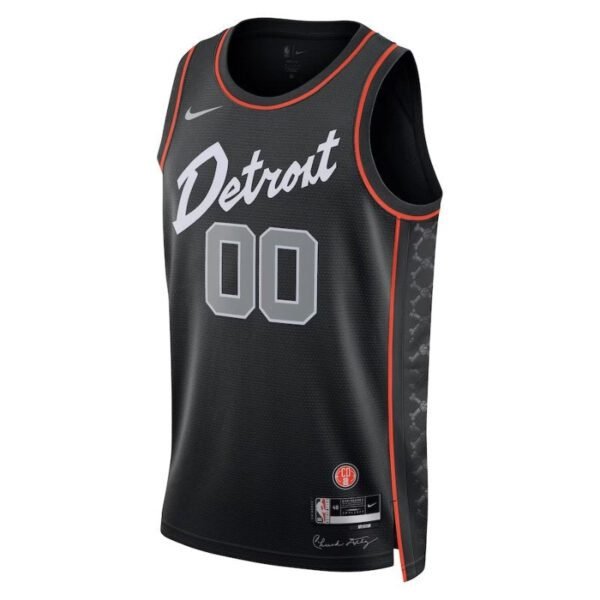 Camisa NBA - Detroit Pistons - 23/24 - Preto - Edição Cidade - Imagen 3