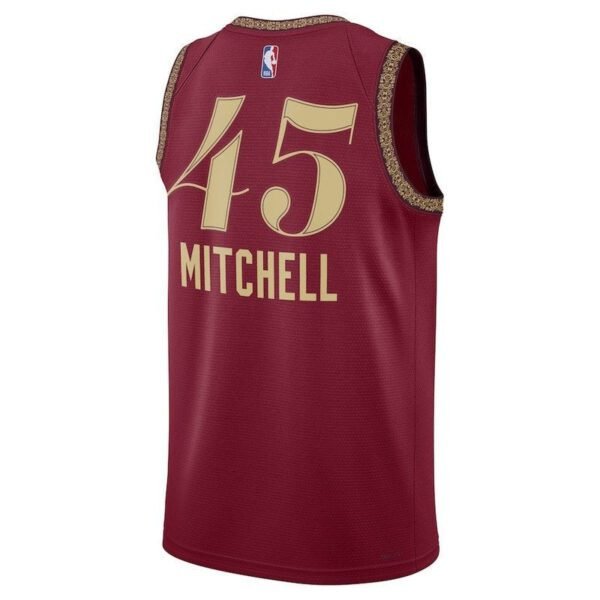 Camisa NBA Donovan Mitchell - Cleveland Cavaliers - 23/24 - Bordô - Edição Cidade - Imagen 3