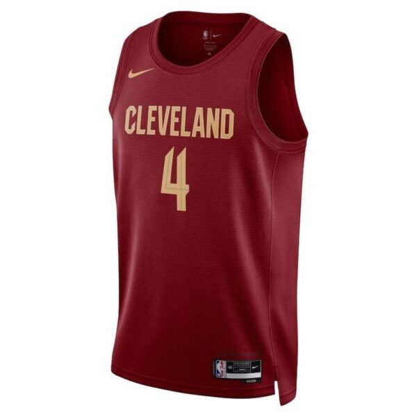 Camisa NBA Evan Mobley - Cleveland Cavaliers - 22/23 Bordô - Edição Ícone - Imagen 2