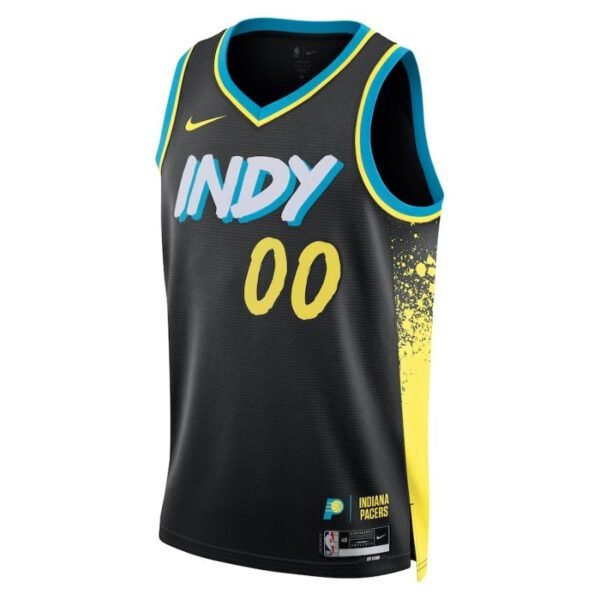 Camisa NBA - Indiana Pacers - 23/24 - Preto - Edição Cidade - Imagen 3