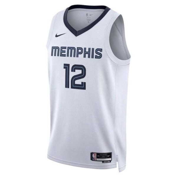 Camisa NBA Ja Morant - Memphis Grizzlies - 2023 - Edição Associação - Branco - Imagen 2