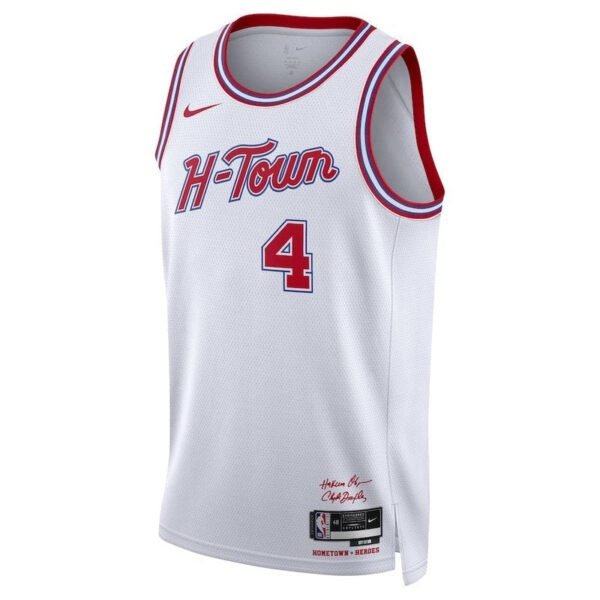 Camisa NBA Jalen Verde - Houston Rockets - 23/24 - Branco - Edição Cidade - Imagen 2