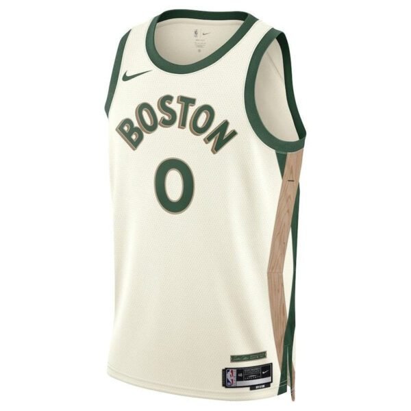 Camisa NBA Jayson Tatum - Boston Celtics - 23/24 - Branco - Edição Cidade - Imagen 2