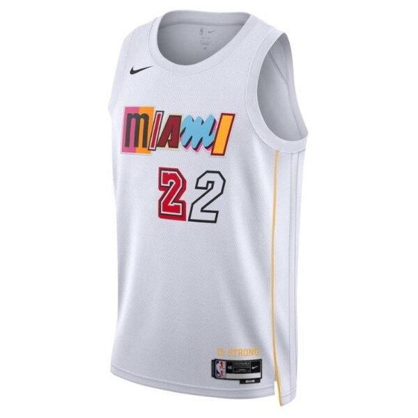 Camisa NBA Jimmy Butler - Miami Heat - 2023 - Edição Cidade - Branco - Imagen 2