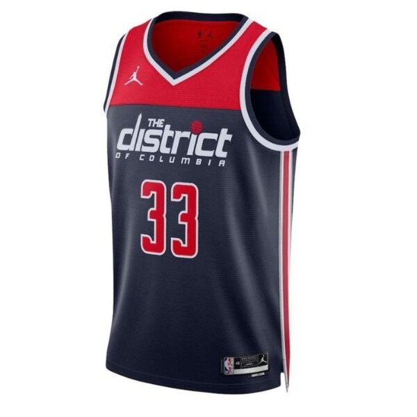 Camisa NBA Kyle Kuzma - Washington Wizards - 2023 Edição de Impacto - Azul Marinho - Imagen 2