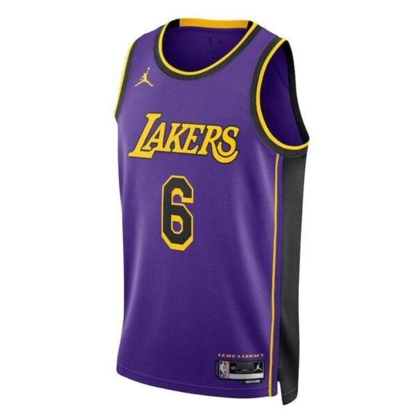 Camisa NBA LeBron James - Los Angeles Lakers - 2023 Edição de Impacto - Roxo - Imagen 2