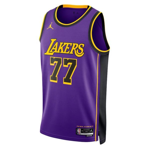 Camisa NBA Luka Dončić - - Los Angeles Lakers - Edição de Impacto 2024 - Roxo - Unisex - Imagen 2