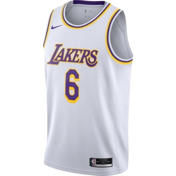 Camisa NBA - Los Angeles Lakers - LeBron James #6 2021/22 Jogador - Amarelo - Imagen 5
