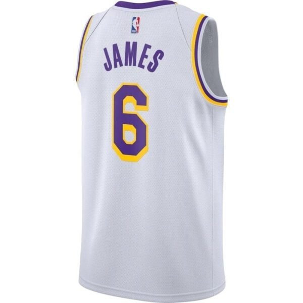 Camisa NBA - Los Angeles Lakers - LeBron James #6 2021/22 Jogador - Amarelo - Imagen 6