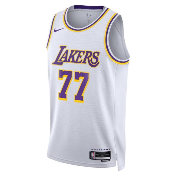 Camisa NBA Luka Dončić - - Los Angeles Lakers - Edição Associação 2024 - Branco - Unisex - Imagen 2