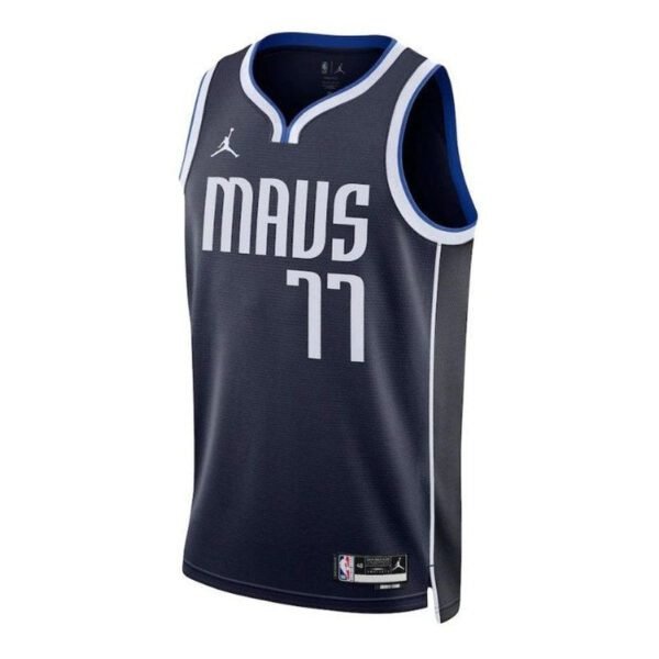 Camisa NBA Luka Dončić - - Dallas Mavericks - 2023 Edição de Impacto - Azul Marinho - Imagen 2