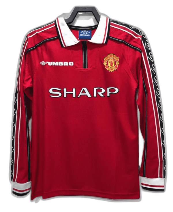 Manchester United I 1998 - Retro Manga Larga