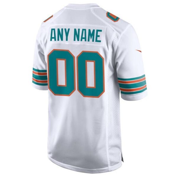 Camisa NFL Miami Dolphins - Versão Alternativa de Jogo - Branco - Imagen 3