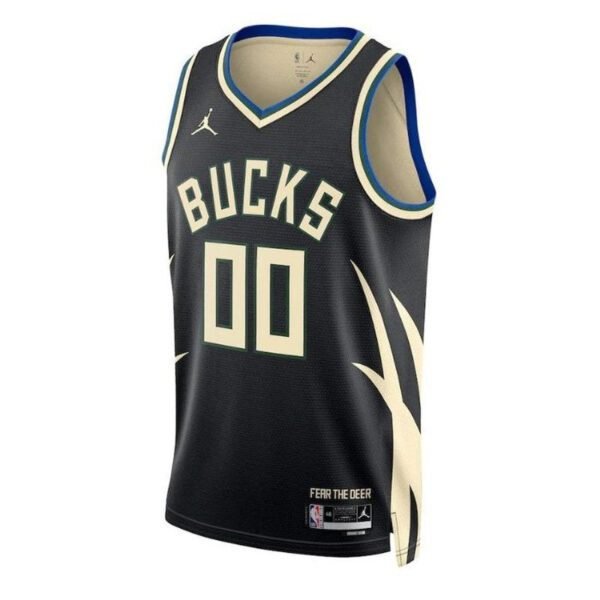Camisa NBA - Milwaukee Bucks - 2023 - Edição de Impacto - Preto - Imagen 2