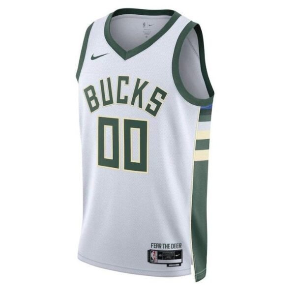 Camisa NBA - Milwaukee Bucks - 2023 Branco - Edição Associação - Imagen 2
