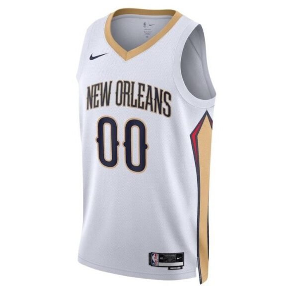 Camisa NBA - New Orleans Pelicans - 2023 Branco - Edição Associação - Imagen 2