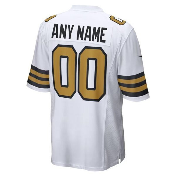 Camisa NFL New Orleans Saints - Versão Alternativa de Jogo - Branco - Imagen 3