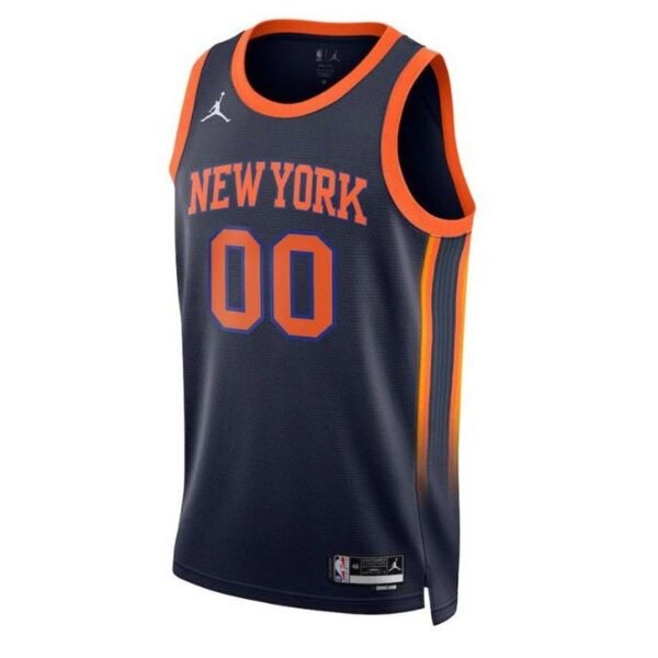 Camisa NBA - New York Knicks - 2023 - Edição de Impacto - Azul Marinho - Imagen 2