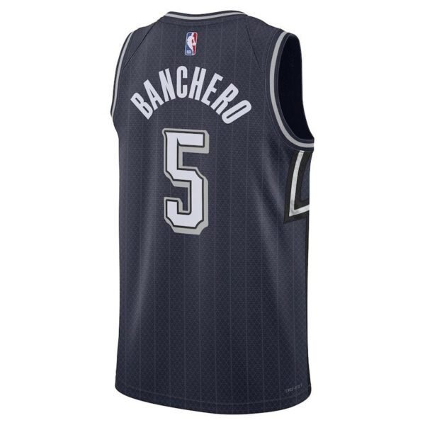 Camisa NBA Paolo Banchero - Orlando Magic - 23/24 - Azul Marinho - Edição Cidade - Imagen 3