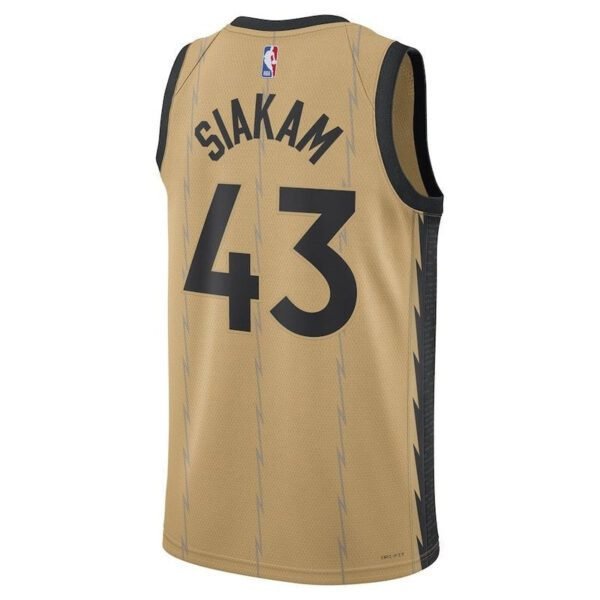 Camisa NBA Pascal Siakam - Toronto Raptors - 23/24 - Ouro - Edição Cidade - Imagen 3