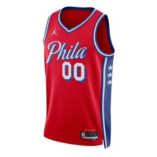 Camisa NBA - Philadelphia 76ers - 2023 - Edição de Impacto - Vermelho - Imagen 2